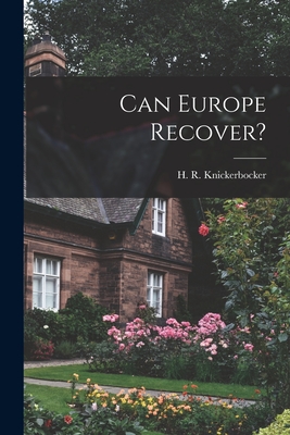 Seller image for Can Europe Recover? (Paperback or Softback) for sale by BargainBookStores