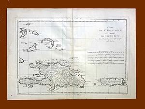 L'Isle De ST DOMINGUE et celle de PORTO - RICO. Atlas Encyclopédique contenant la géographie anci...