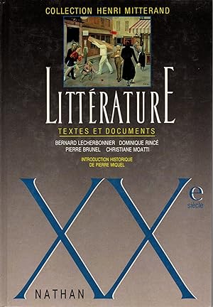 Bild des Verkufers fr Litterature.Textes et documents.XXe siecle zum Verkauf von JP Livres