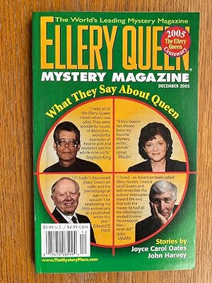 Bild des Verkufers fr Ellery Queen Mystery Magazine December 2005 zum Verkauf von Scene of the Crime, ABAC, IOBA