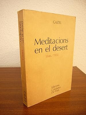 Bild des Verkufers fr MEDITACIONS EN EL DESERT zum Verkauf von Libros Mmesis