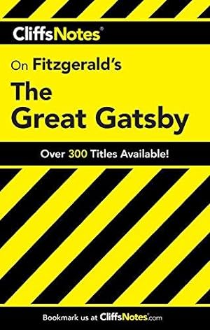 Bild des Verkufers fr Notes on Fitzgerald's "Great Gatsby" (Cliffs Notes) zum Verkauf von WeBuyBooks