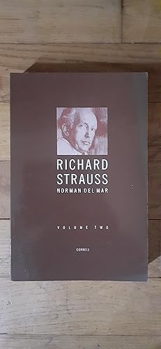 Seller image for RICHARD STRAUSS. A critical commentary on his life and works. Volume 2. for sale by Librairie Sainte-Marie