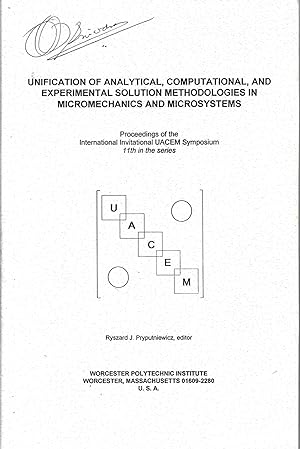 Seller image for UNIFICATION OF ANALYTICAL , COMPUTATIONAL AND EXPERIMENTAL SOLUTION METHODOLOGIES IN MICROMECHANICS AND MICROSYSTEMS for sale by PERIPLUS LINE LLC