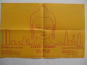 Seller image for Video Thanka Opening of he Eyes Ceremony and Calling the Godess Performance Samaya Foundation Nov 17 1984 poster for sale by ANARTIST