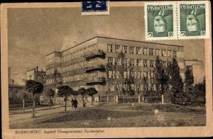 Ansichtskarte / Postkarte Sosnowiec Sosnowitz Schlesien Polen, Szpital Ubzpieczalni Spolecznej