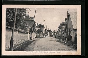 Carte postale Amfreville-la-Campagne, La route d`Elbeuf