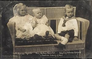 Ansichtskarte / Postkarte Prinz Dietmar Hubertus, Prinzessin Sybille, Erbprinz Johann Leopold von...