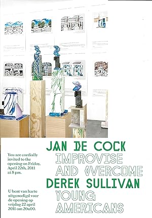 Image du vendeur pour Jan De Cock - a collection of 3 invitations mis en vente par The land of Nod - art & books