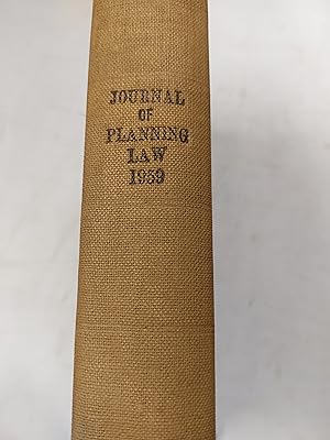 Bild des Verkufers fr Journal of Planning and Propert Law 1959 zum Verkauf von Cambridge Rare Books