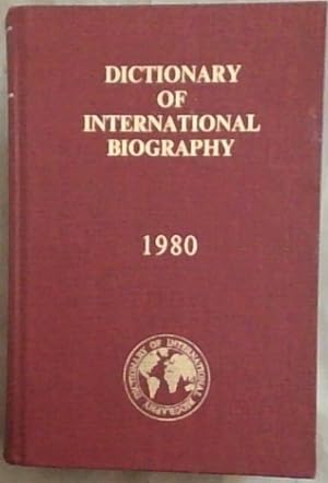 Bild des Verkufers fr Dictionary of International Biography ; Volume 16, 1980 zum Verkauf von Chapter 1