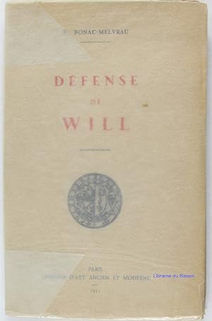 Seller image for Dfense de Will La vritable identit de William Shakespeare for sale by Librairie du Bassin