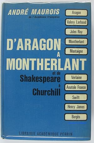 Seller image for D'Aragon  Montherlant for sale by Librairie du Bassin