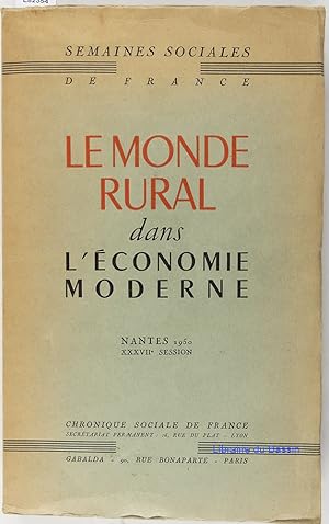 Le monde rural dans l'économie moderne