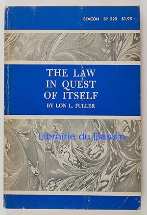 Imagen del vendedor de The Law In Quest of Itself a la venta por Librairie du Bassin