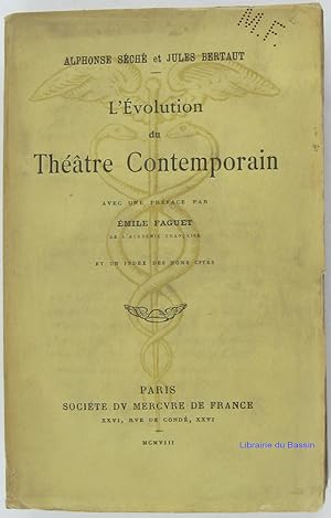 Bild des Verkufers fr L'volution du thtre contemporain zum Verkauf von Librairie du Bassin
