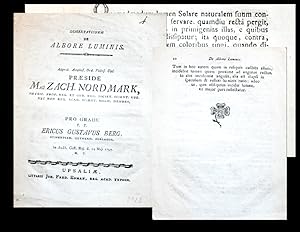 Dissertatio de albore luminis.