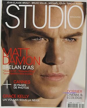 Studio Magazine n°236 Matt Damon