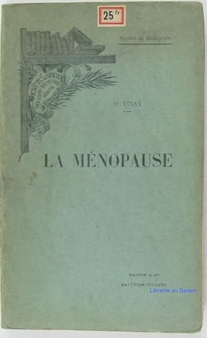 Seller image for La mnopause for sale by Librairie du Bassin