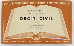 Imagen del vendedor de Droit civil a la venta por Librairie du Bassin