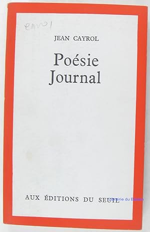 Image du vendeur pour Posie Journal mis en vente par Librairie du Bassin