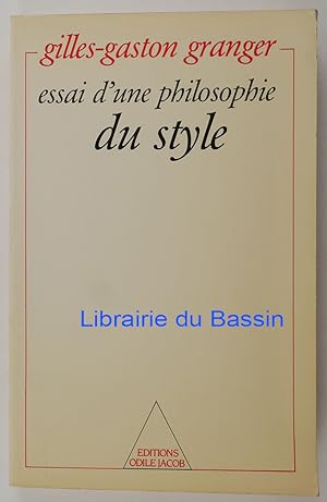 Seller image for Essai d'une philosophie de style for sale by Librairie du Bassin