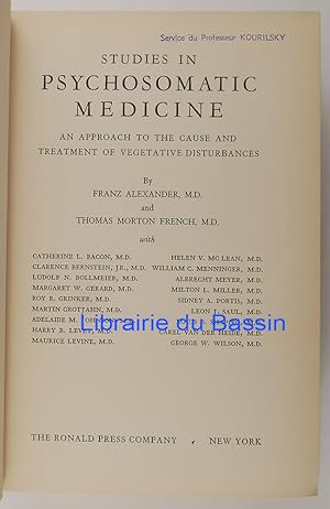 Imagen del vendedor de Studies in psychosomatic medicine An approach to the cause and treatement of vegetative disturbances a la venta por Librairie du Bassin