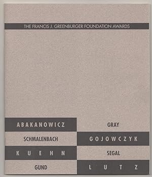 Image du vendeur pour The Francis J. Greenburger Foundation Awards mis en vente par Jeff Hirsch Books, ABAA