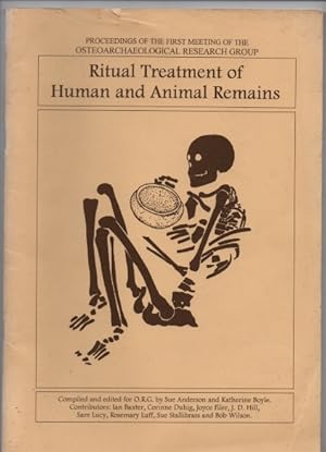 Bild des Verkufers fr Ritual Treatment of Human and Animal Remains zum Verkauf von J C ( Antiquarian) Books