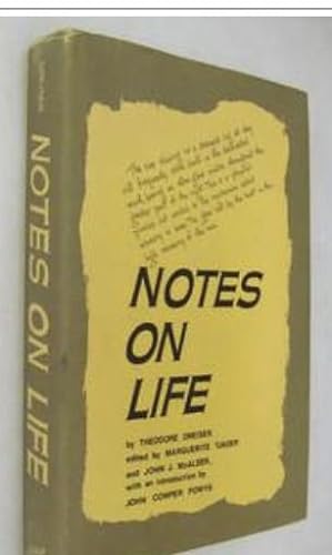 Seller image for Notes on Life for sale by A Book Preserve