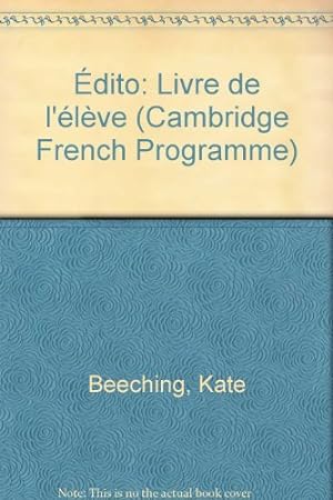 Seller image for dito: Livre de l'lve (Cambridge French Programme) for sale by WeBuyBooks