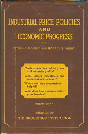 Seller image for Industrial Price Policies and Economic Progress for sale by PJK Books and Such