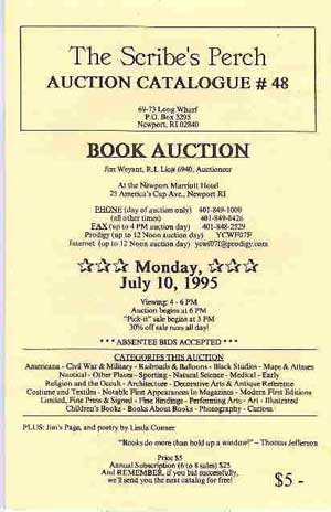 Imagen del vendedor de The Scribe's Perch Auction Catalogue #48 a la venta por PJK Books and Such