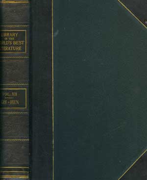 Immagine del venditore per Library of the World's Best Literature, Ancient and Modern, Vol. XII venduto da PJK Books and Such