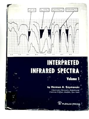 Image du vendeur pour Interpreted Infrared Spectra Volume 1 mis en vente par World of Rare Books