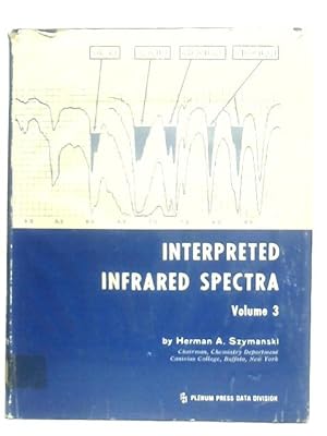 Image du vendeur pour Interpreted Infrared Spectra Volume 3 mis en vente par World of Rare Books