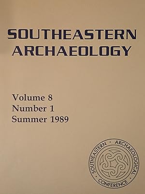 Seller image for Southeastern Archaeology (Volume 8, Number 1, Summer 1989) for sale by Weekly Reader