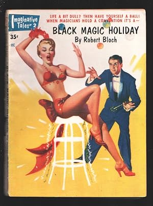 Seller image for Imaginative Tales 1/1955-'Black Magic Holiday' by Robert Bloch-GGA cover by Harold McCauley-Spanking on inside front cover-G/VG for sale by DTA Collectibles