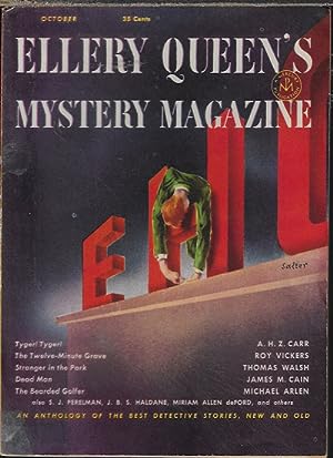 Imagen del vendedor de ELLERY QUEEN'S Mystery Magazine: October, Oct. 1952 a la venta por Books from the Crypt