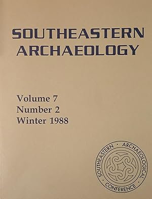 Seller image for Southeastern Archaeology (Volume 7, Number 2, Winter 1988) for sale by Weekly Reader