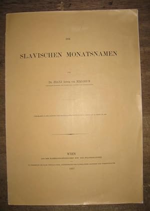 Die Slavischen Monatsnamen