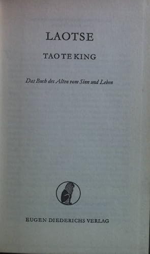 Bild des Verkufers fr Laotse. Tao te King. Das Buch des Alten vom Sinn und Leben. zum Verkauf von books4less (Versandantiquariat Petra Gros GmbH & Co. KG)