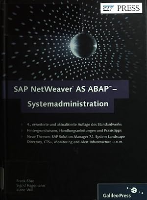 Image du vendeur pour SAP NetWeaver AS ABAP - Systemadministration : Basiswissen fr das SAP-Systemmanagement. SAP press mis en vente par books4less (Versandantiquariat Petra Gros GmbH & Co. KG)
