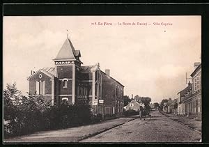 Carte postale La Fère, La Route de Danizy - Villa Caprice