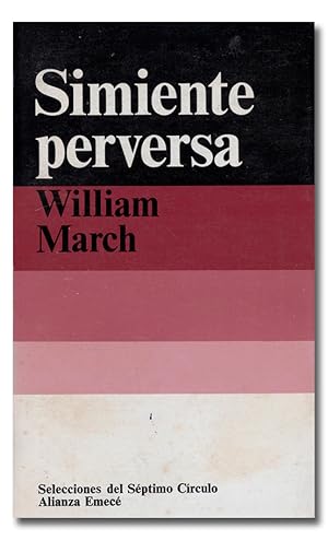 Imagen del vendedor de Simiente perversa. a la venta por Librera Berceo (Libros Antiguos)