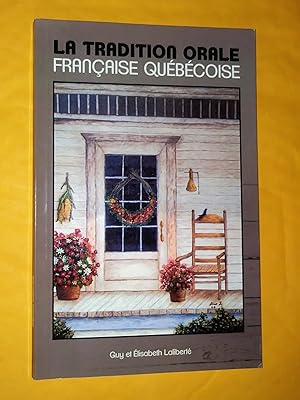 Seller image for La tradition orale franaise qubcoise for sale by Livresse