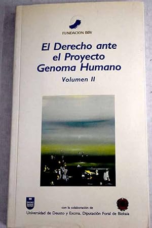 Imagen del vendedor de El derecho ante el proyecto genoma humano, volumen II a la venta por Alcan Libros