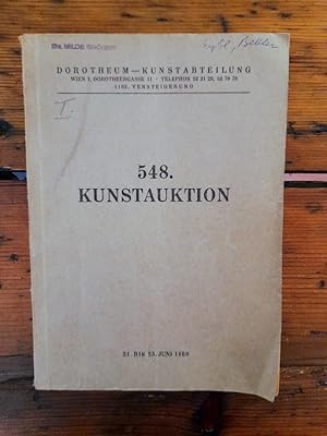 548. Kunstauktion - Katalog - 21. bis 23. Juni 1960