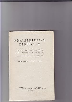 Imagen del vendedor de Enchiridion Bibllicum Documenta Ecclesiastica Sacram Scripturam Spectantia. a la venta por Elops e.V. Offene Hnde