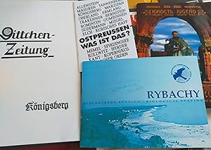 Konvolut Ostpreußen. Private Sammlung von Prospekten, originalen u. kopierten Zeitungsausschnitte...